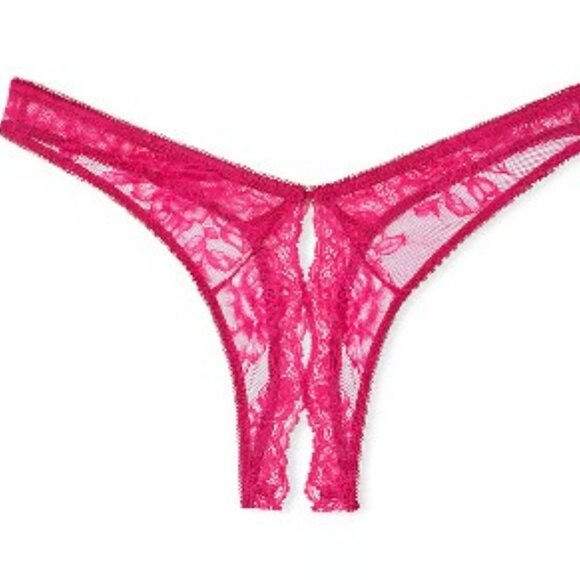 NWT Victoria's Secret Panty Crotchless Thong Very Sexy Size XL - Picture 1 of 10